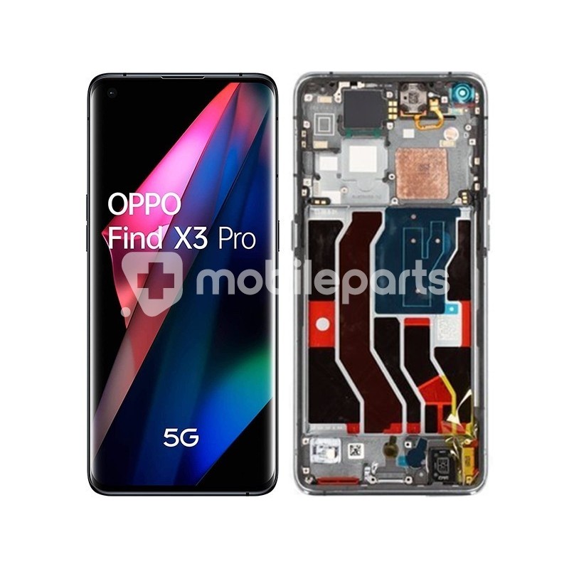 Display Touch + Frame Gloss Black OPPO Find X3 Pro (PULLED)