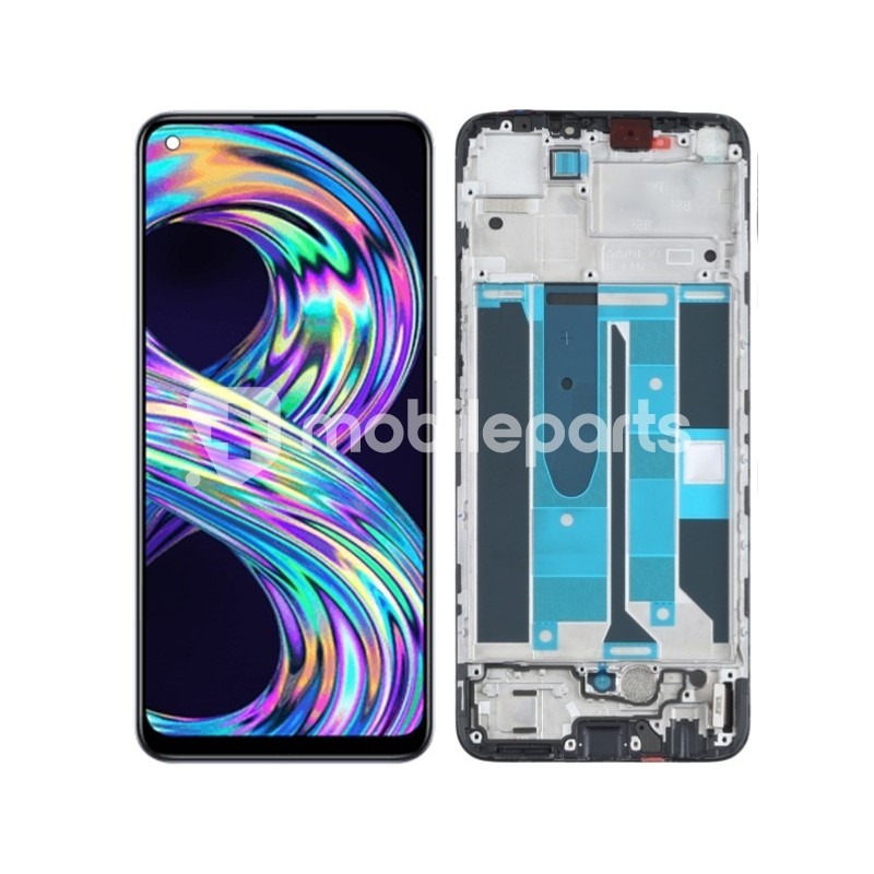 Display Touch + Frame Black Realme 8 4G (TFT)