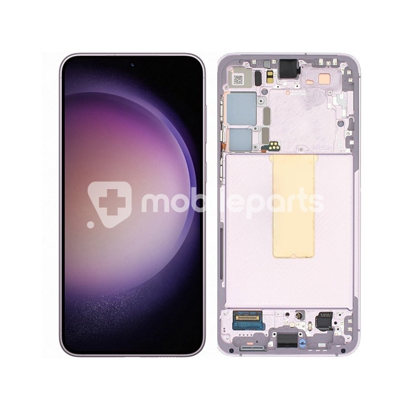 Display Touch + Frame Lavender Samsung SM-S916 S23+ Ori