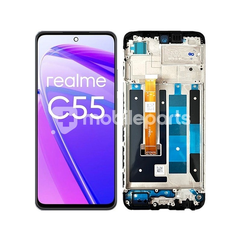 Display Touch + Frame Black Realme C55 (IPS)