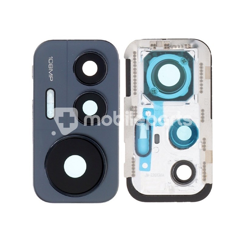 Rear Camera Lens + Frame Black Xiaomi 12 Lite