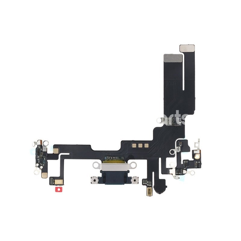 Charging Connector Flex Cable Black iPhone 14 (A) No Logo
