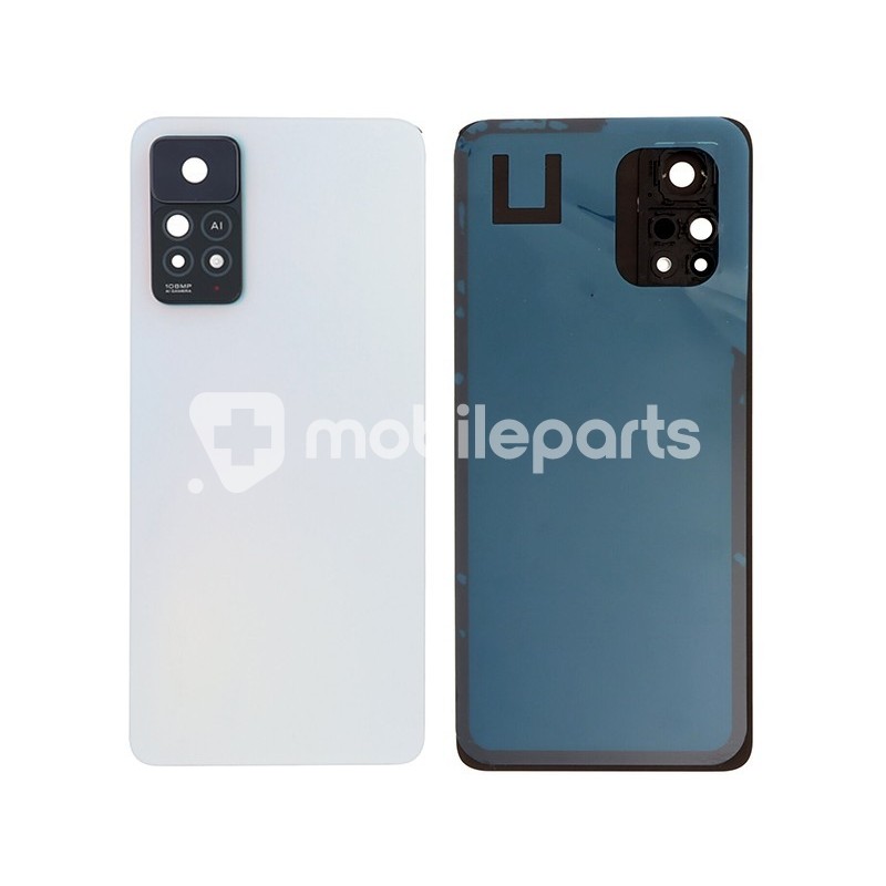 Rear Cover White + Camera Lens Xiaomi Redmi Note 11 Pro 5G No Logo