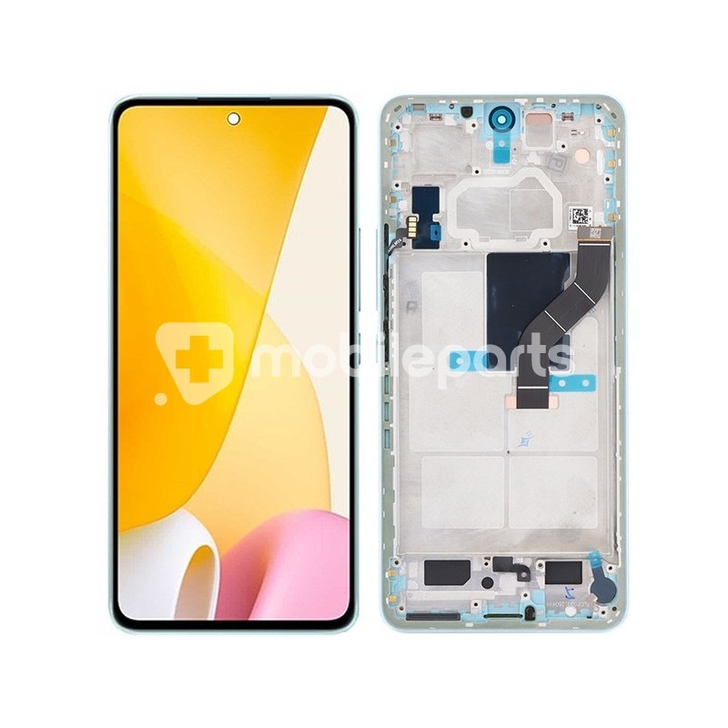 Display Touch + Frame Green Xiaomi 12 Lite (PULLED)