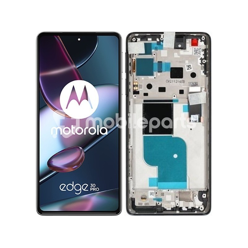 Display Touch + Frame Black Moto Edge 30 Pro Ori