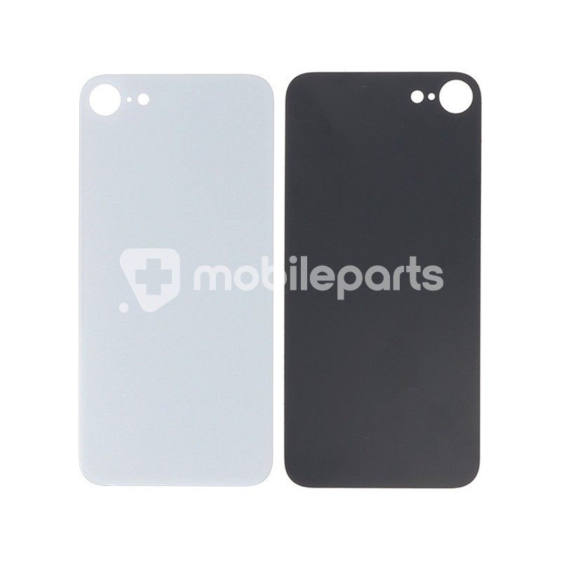 Rear Cover White iPhone SE 2020 - SE 2022 Big Hole No Logo