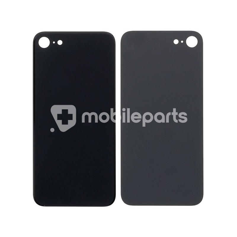 Rear Cover Black iPhone SE 2020 - SE 2022 Small Hole No Logo