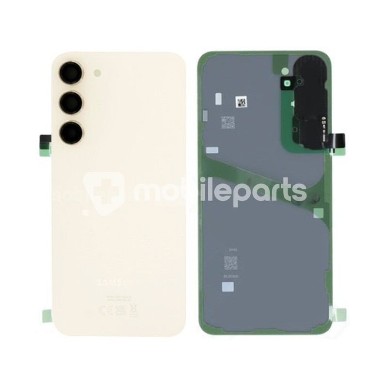 Rear Cover Cream + Camera Lens Samsung SM-S916 S23+ Ori