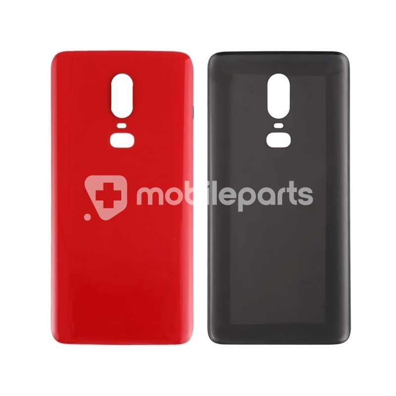Rear Cover Red OnePlus 6 No Logo