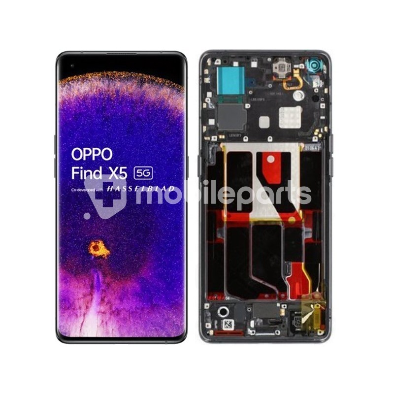 Display Touch + Frame Black OPPO Find X5 (PULLED)