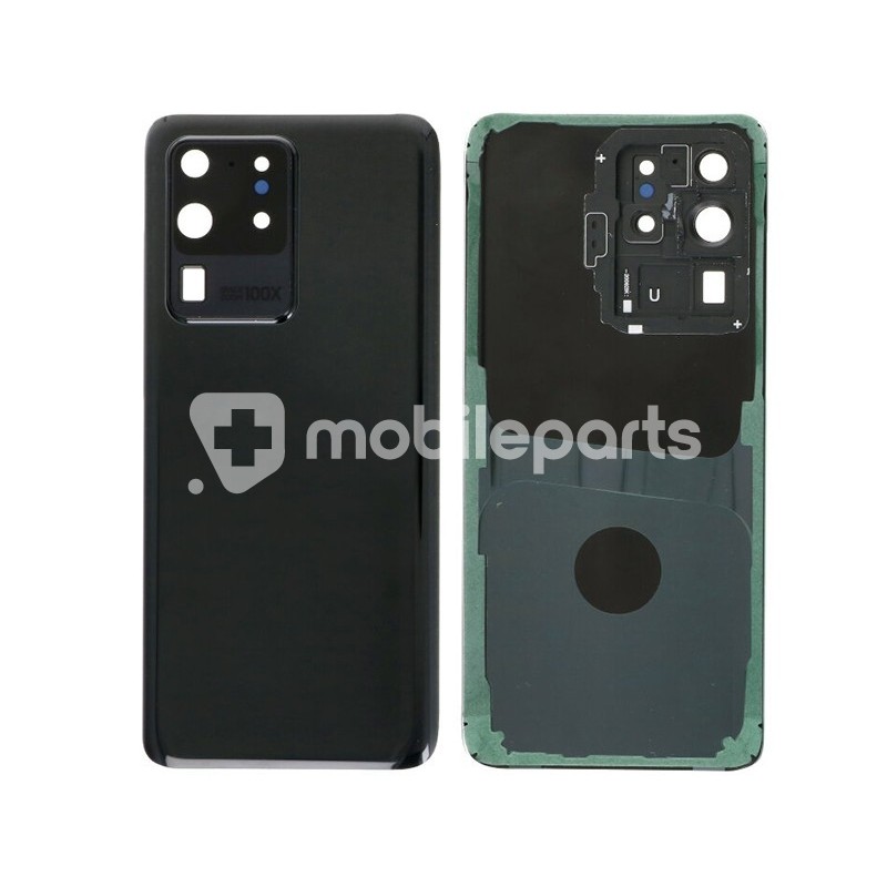 Rear Cover Black + Camera Lens Samsung SM-G988 S20 Ultra No Logo