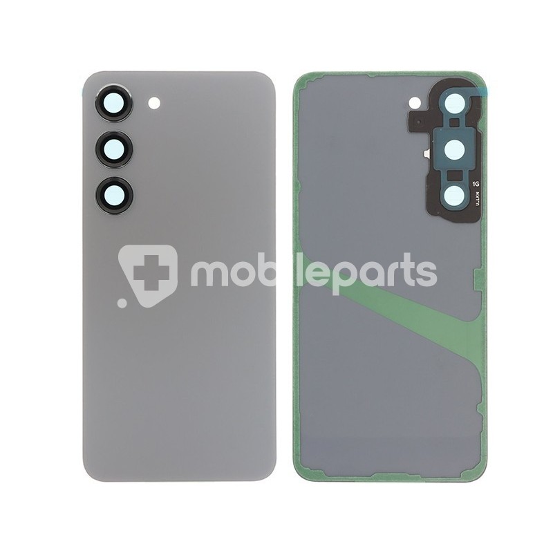 Rear Cover Graphite + Camera Lens Samsung SM-S911 S23 No Logo