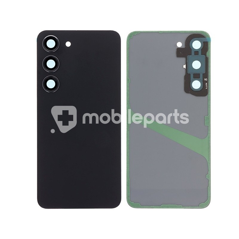 Rear Cover Black + Camera Lens Samsung SM-S911 S23 No Logo