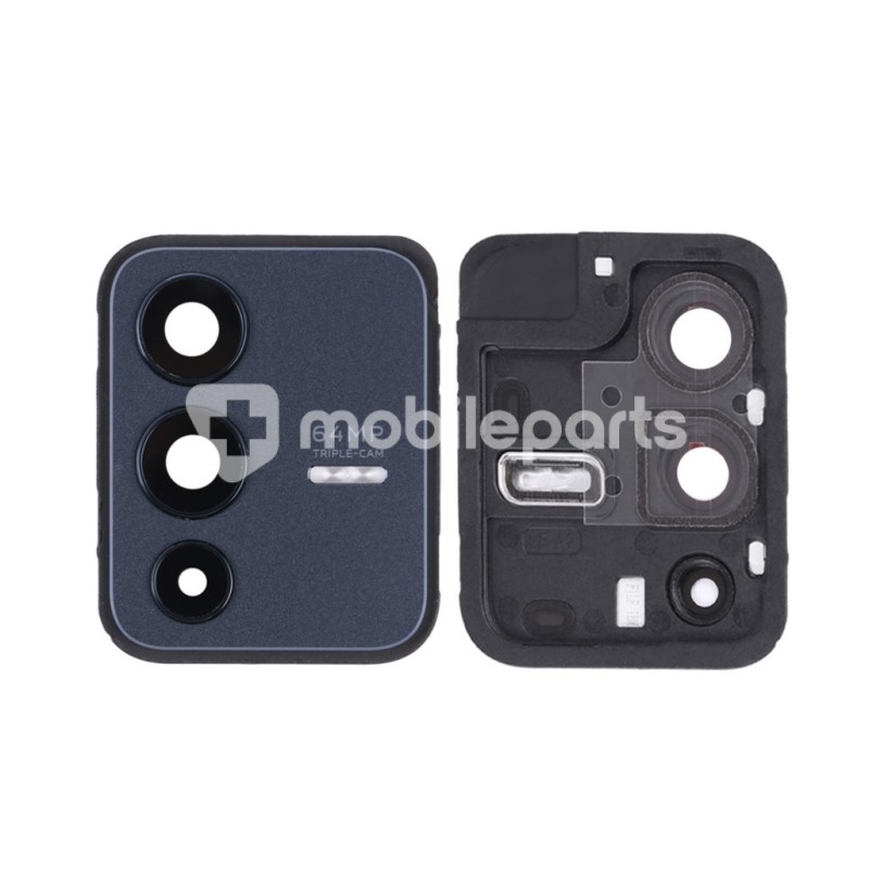 Rear Camera Lens + Frame Stardust Black Vivo V23 5G