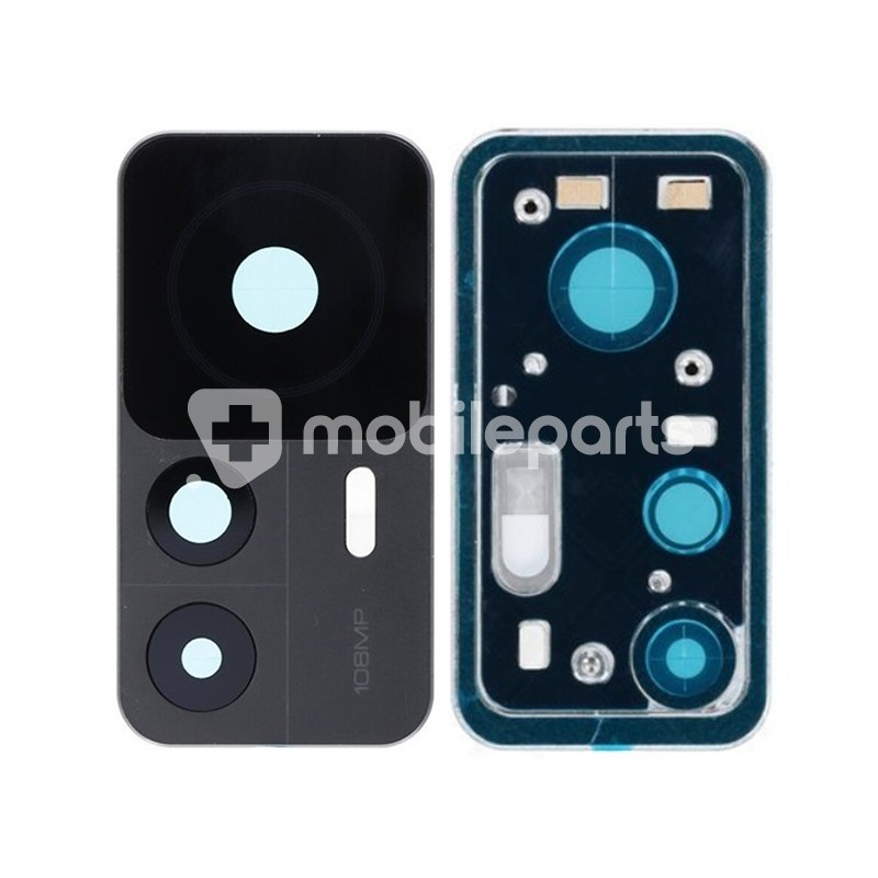 Rear Camera Lens + Frame Black Xiaomi 12T