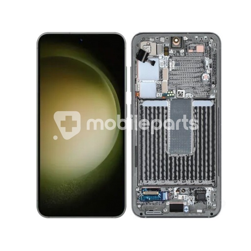 Display Touch + Frame Green Samsung SM-S911 S23 Ori