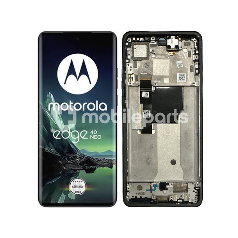 Display Touch + Frame Black Moto Edge 40 Neo Ori