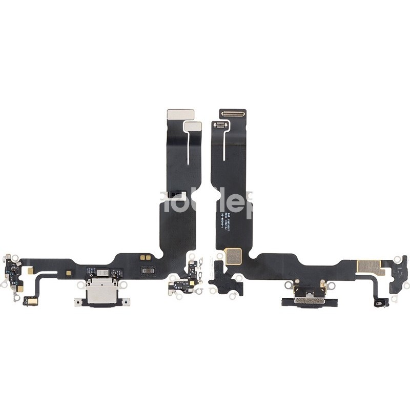 Charging Connector Black Flex Cable iPhone 15 Plus (PULLED)