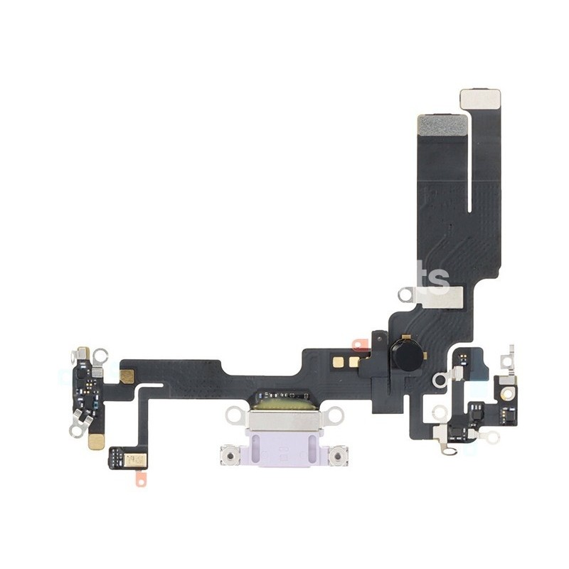 Charging Connector Flex Cable Purple iPhone 14 (PULLED)