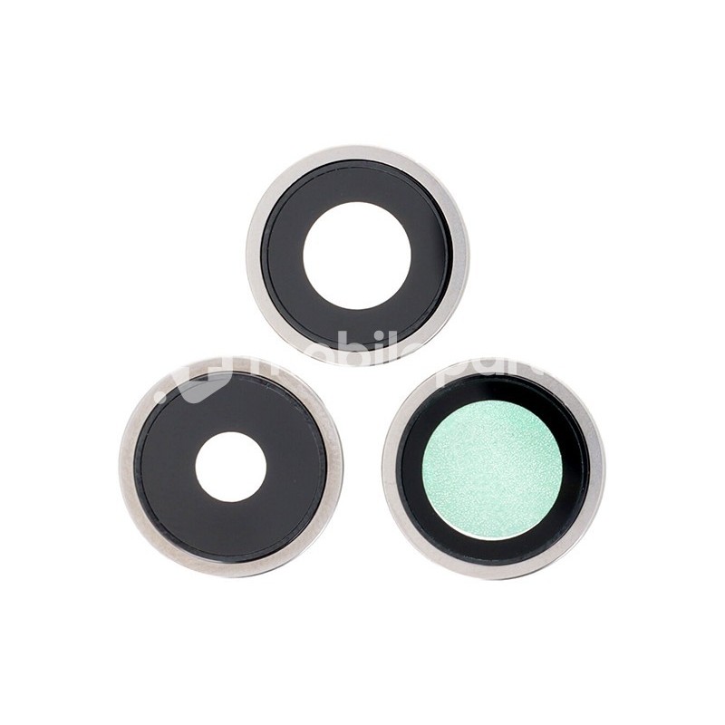 Rear Camera Lens + Frame White Titanium iPhone 15 Pro