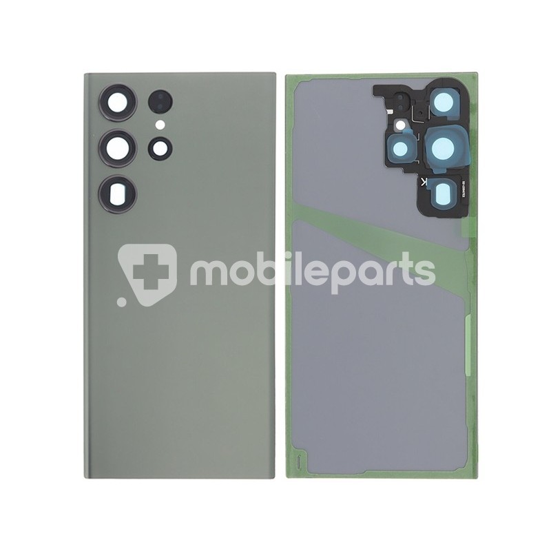 Rear Cover Green + Camera Lens Samsung SM-S911 S23 No Logo