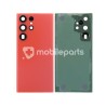 Rear Cover Red + Camera Lens Samsung SM-S918 S23 Ultra No Logo