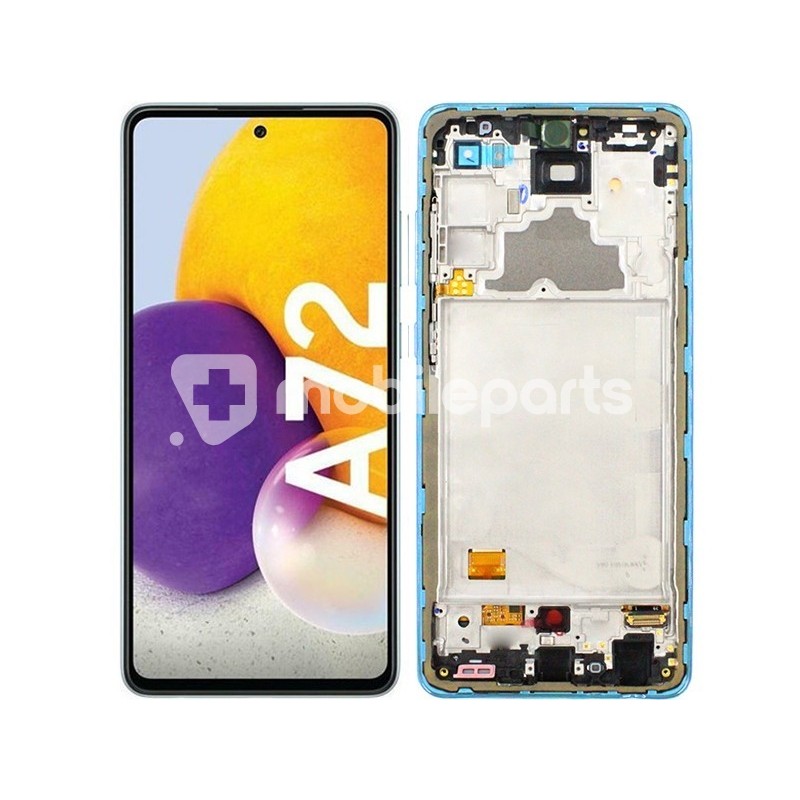 Display Touch + Frame Blue Samsung SM-A725 - A726 A72 Ori