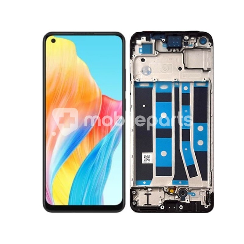 Display Touch + Frame Black OPPO A78 4G (Pulled)
