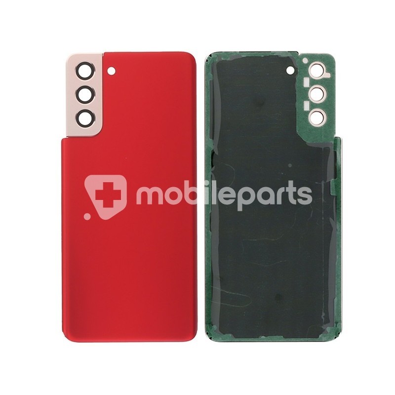 Rear Cover Red + Camera Lens Samsung SM-G996 S21+ No Logo