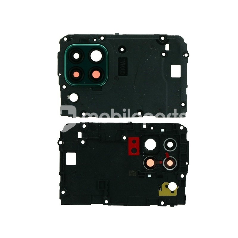 Motherboard Frame + Camera Lens Crush Green Huawei P40 Lite