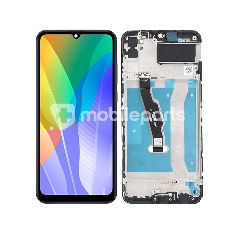 Display Touch + Frame Black Honor 9A - Huawei Y6p (IPS)
