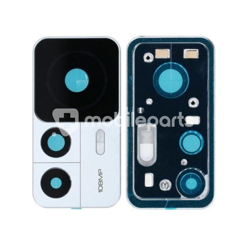 Rear Camera Lens + Frame Silver Xiaomi 12T