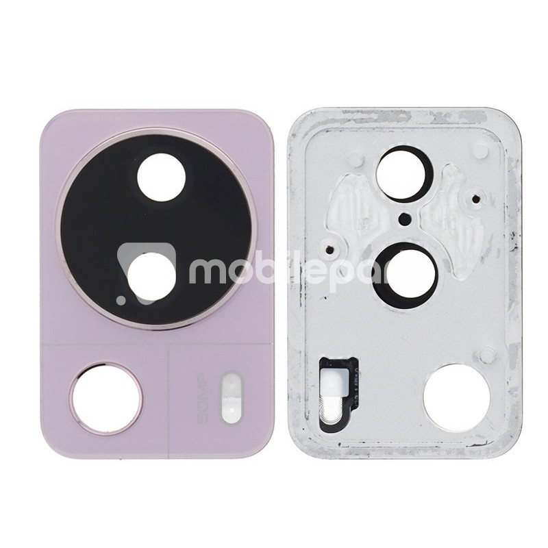 Rear Camera Lens + Frame Pink Xiaomi 13 Lite