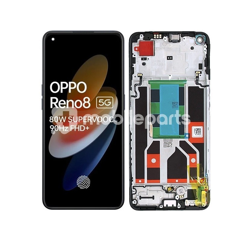 Display Touch + Frame Black OPPO Reno8 5G Ori