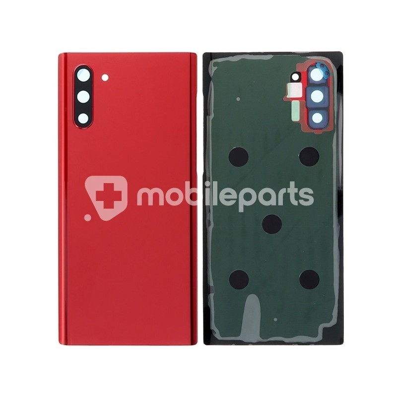 Rear Cover Aura Red + Camera Lens Samsung SM-N970 Note 10 No Logo