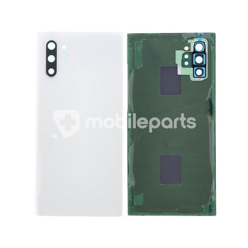 Rear Cover White + Camera Lens Samsung SM-N975 Note 10+ No Logo