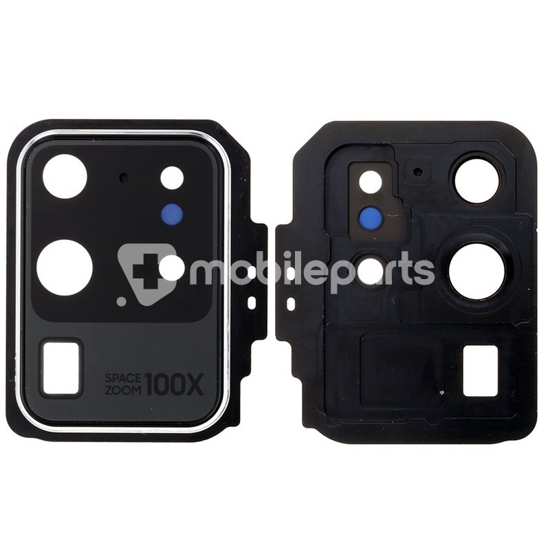 Rear Camera Lens + Frame Silver Samsung SM-G988 S20 Ultra 5G