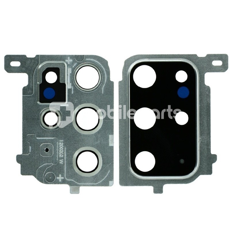 Rear Camera Lens + Frame Silver Samsung SM-G985 - G986 S20+