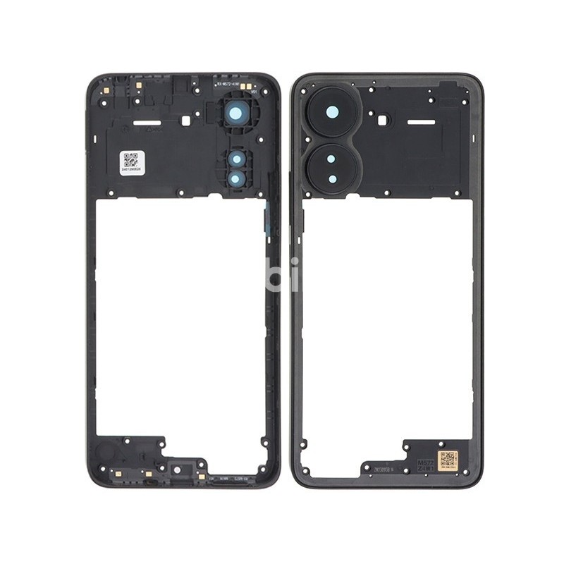 Middle Frame Black + Camera Lens Xiaomi Redmi 13C