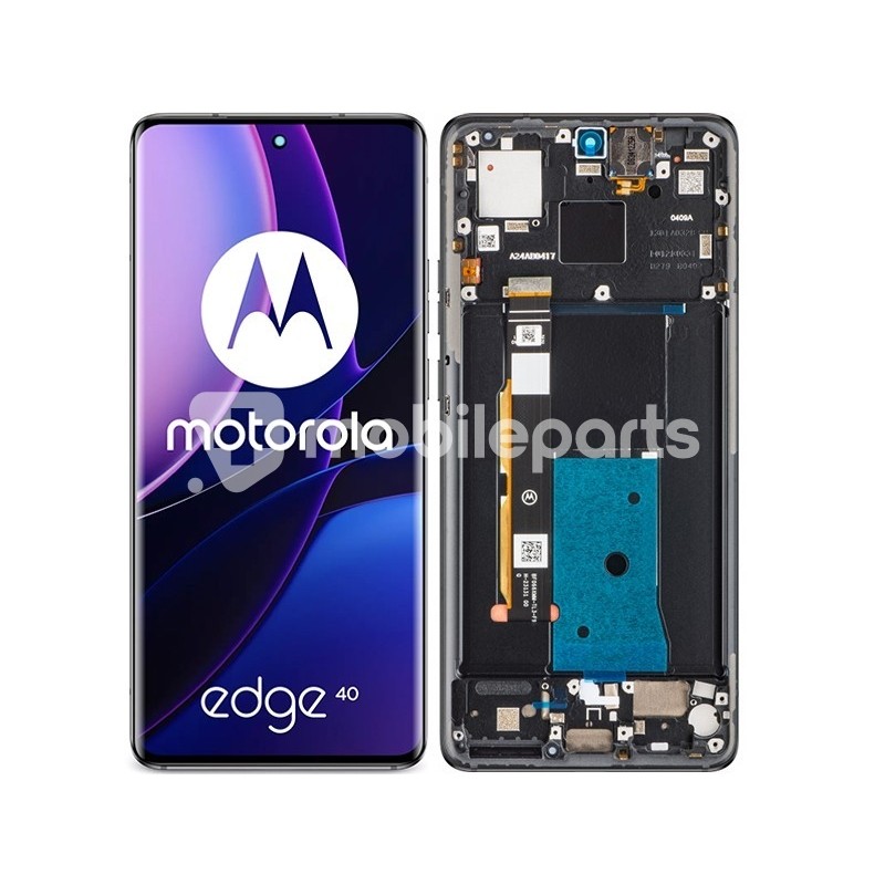 Display Touch + Frame Eclipse Black Moto Edge 40 Ori