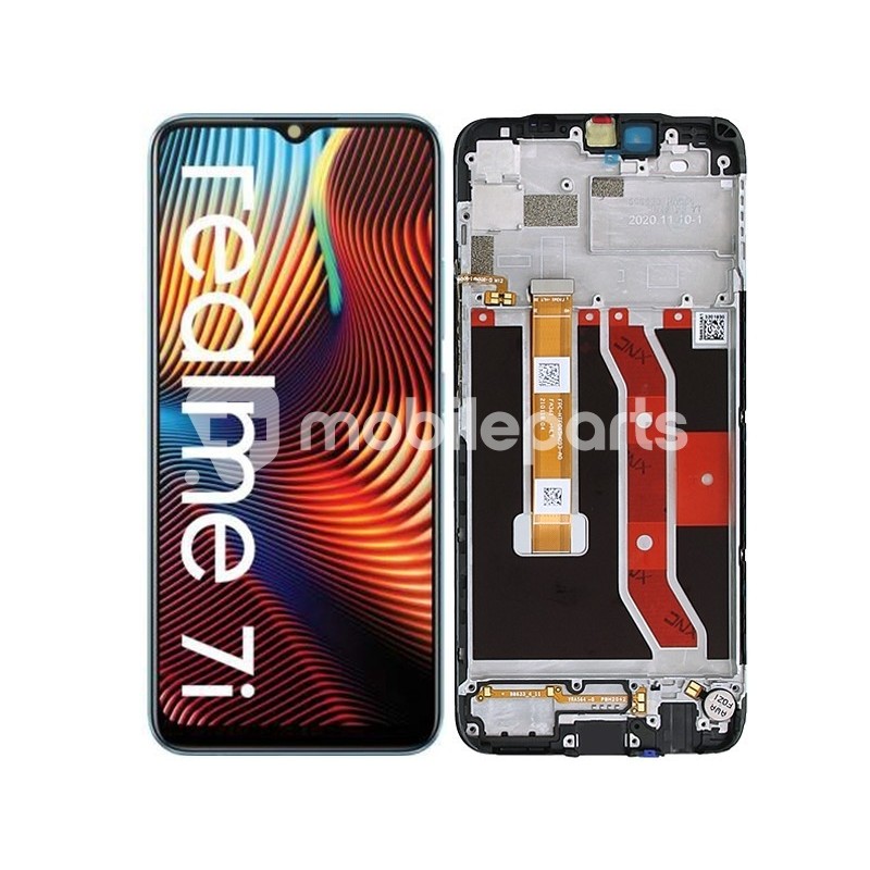 Display Touch + Frame Black Realme 7i Ori