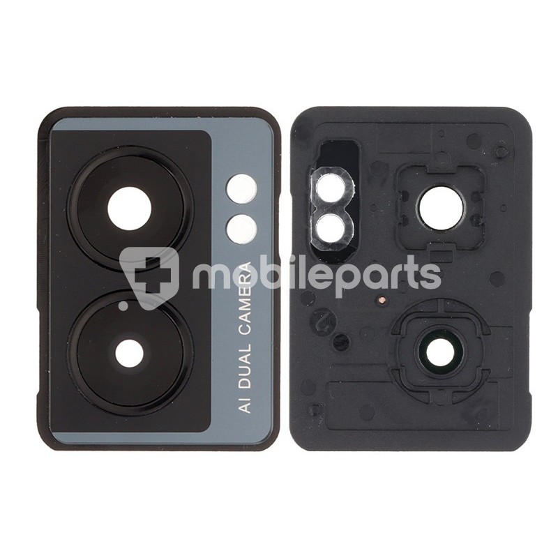 Rear Camera Lens + Frame Black OnePlus Nord N300