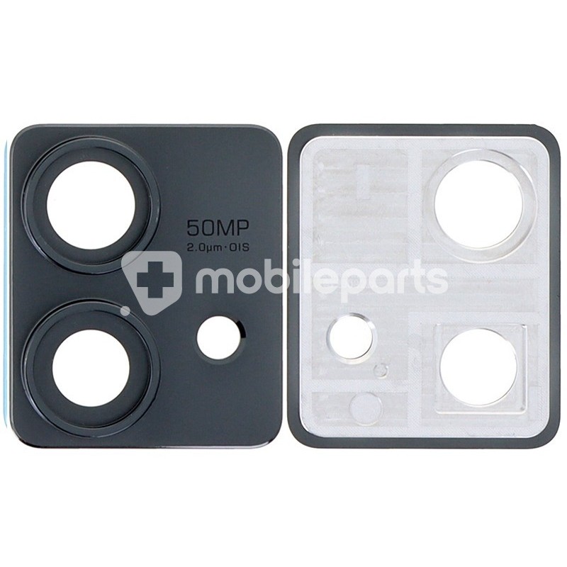 Rear Camera Lens + Frame Black Moto Edge 40 Neo