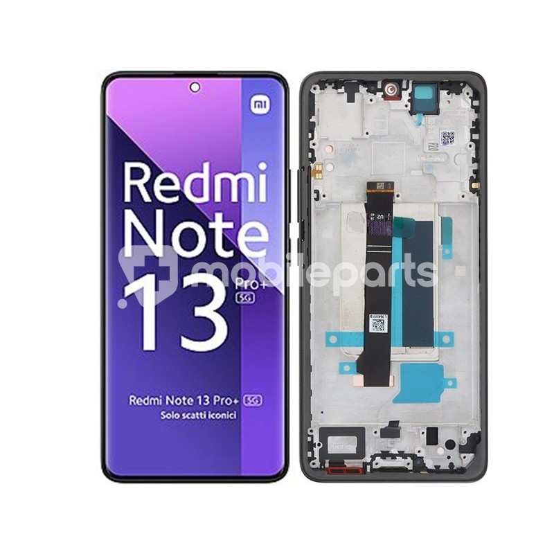 Display Touch + Frame Midnight Black Xiaomi Redmi Note 13 Pro+ (Pulled)