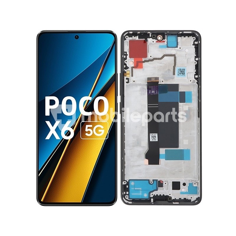 Display Touch + Frame Black Xiaomi Poco X6 (PULLED)