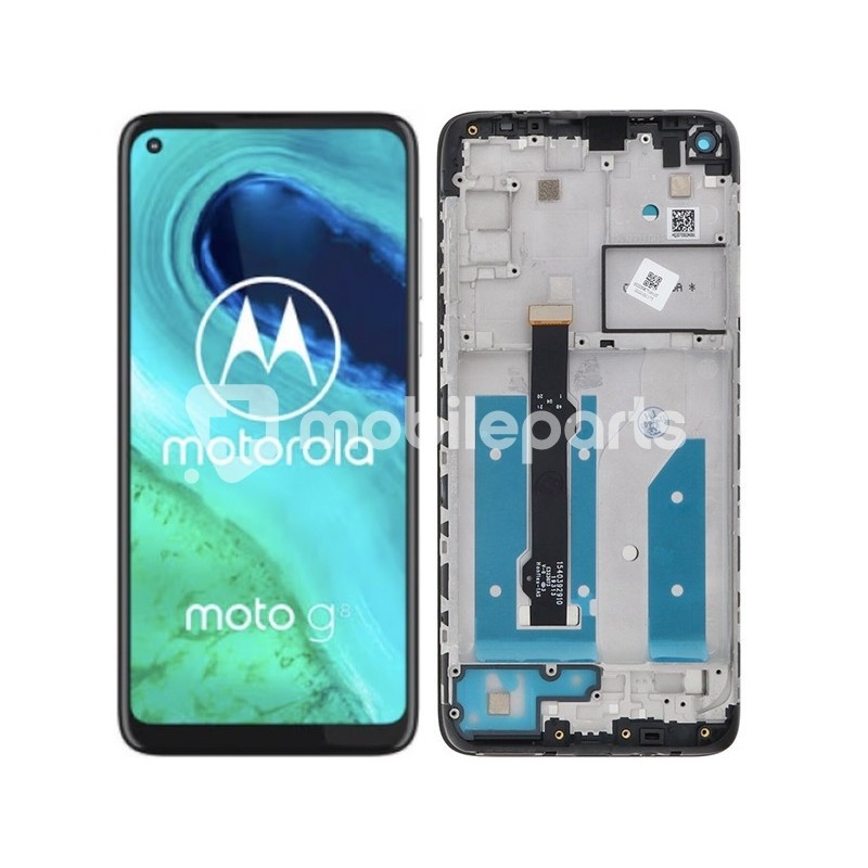 Display Touch + Frame Black Moto G8 (IPS)