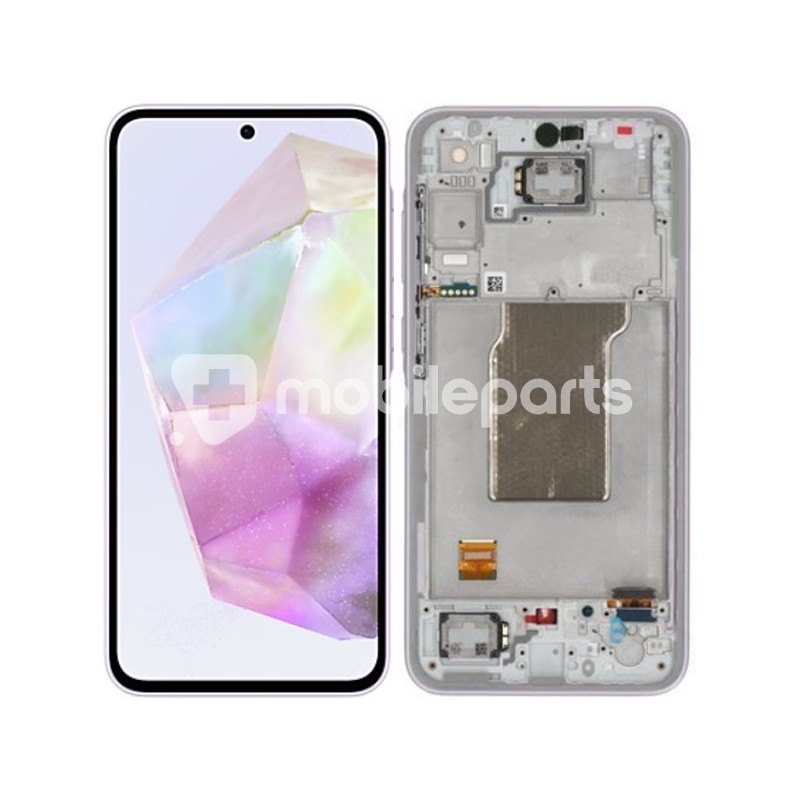 Display Touch + Frame Lilac Samsung SM-A356 A35 5G Ori