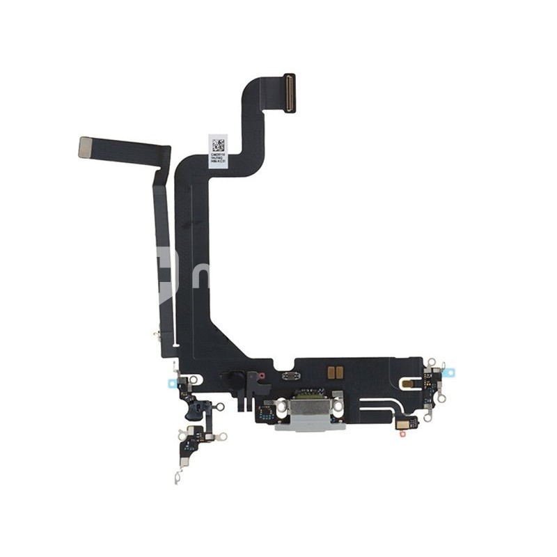 Charging Connector White Flex Cable iPhone 14 Pro Max (PULLED)