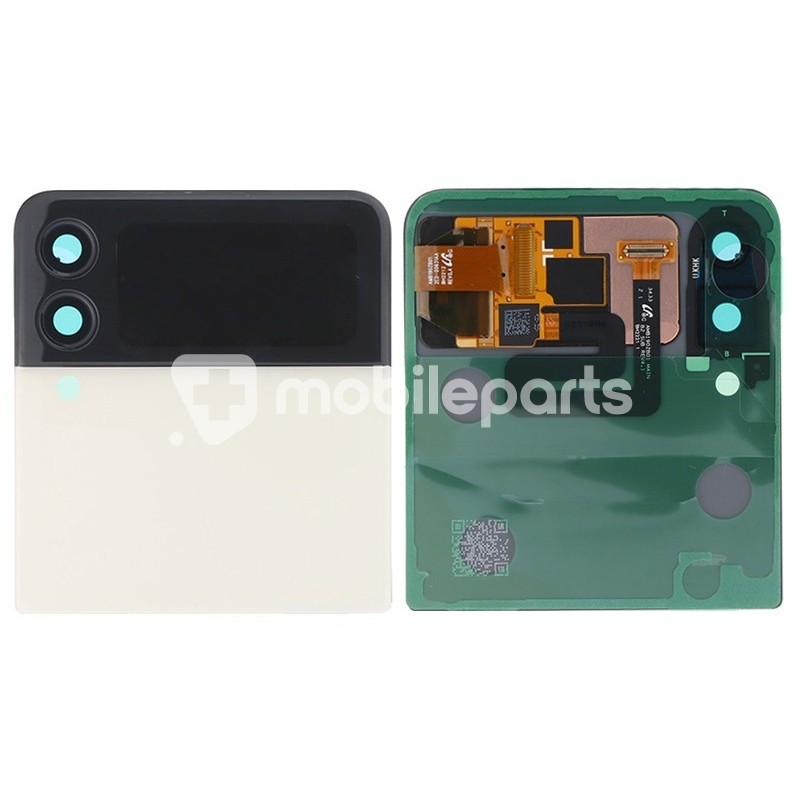LCD Sub + Rear Cover Cream Samsung SM-F711 Z Flip 3 5G