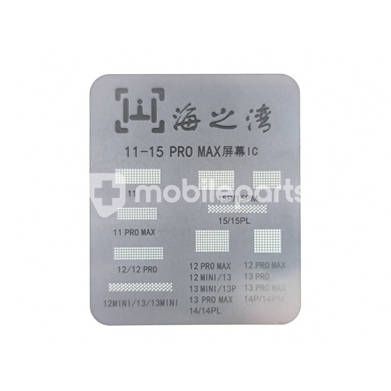 Stencil Reballing IC LCD iPhone 11 - 15 Pro Max